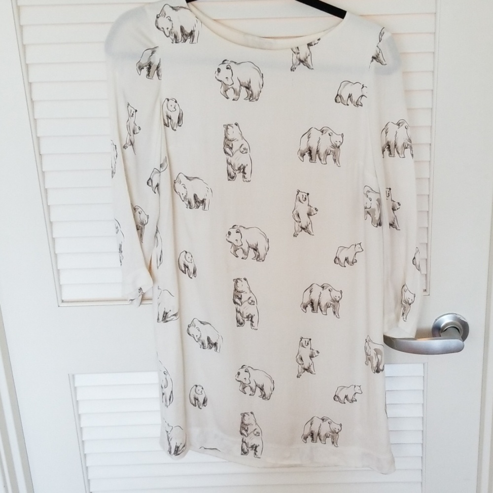 Polar bear print dress
